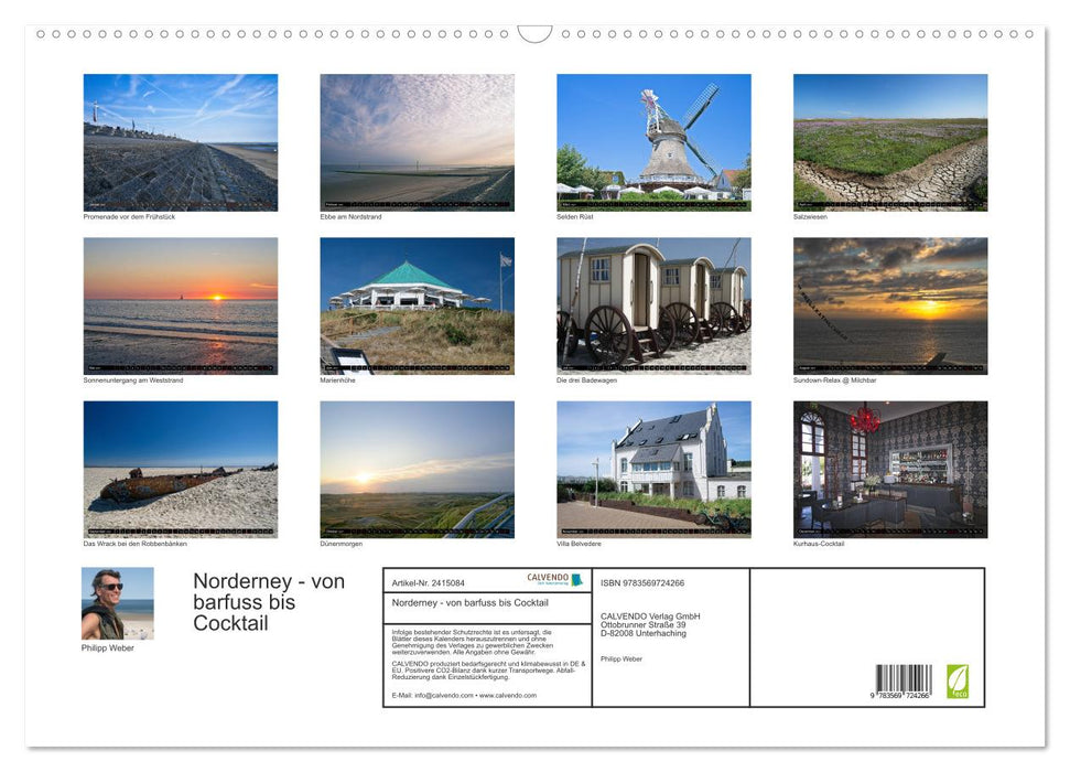 Norderney - von barfuss bis Cocktail (CALVENDO Wandkalender 2027)