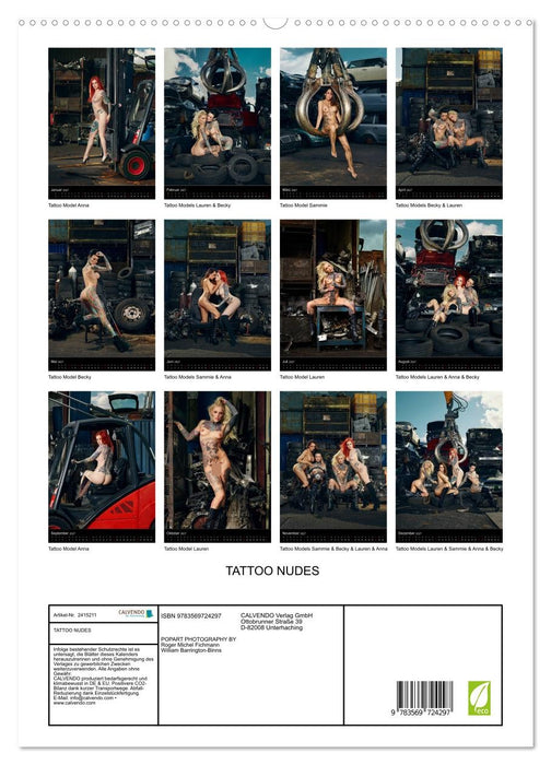 TATTOO NUDES (CALVENDO Premium Wandkalender 2027)