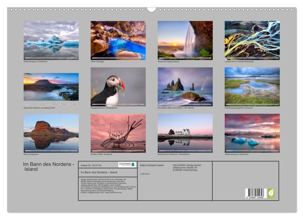 Im Bann des Nordens - Island (CALVENDO Wandkalender 2027)