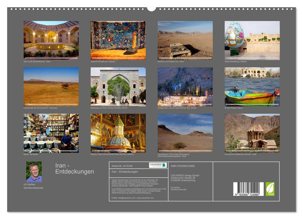 Iran - Entdeckungen (CALVENDO Premium Wandkalender 2027)