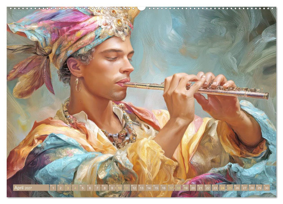 Venedig in bunten Werken - Fiktive Kunstschöpfungen (CALVENDO Premium Wandkalender 2027)