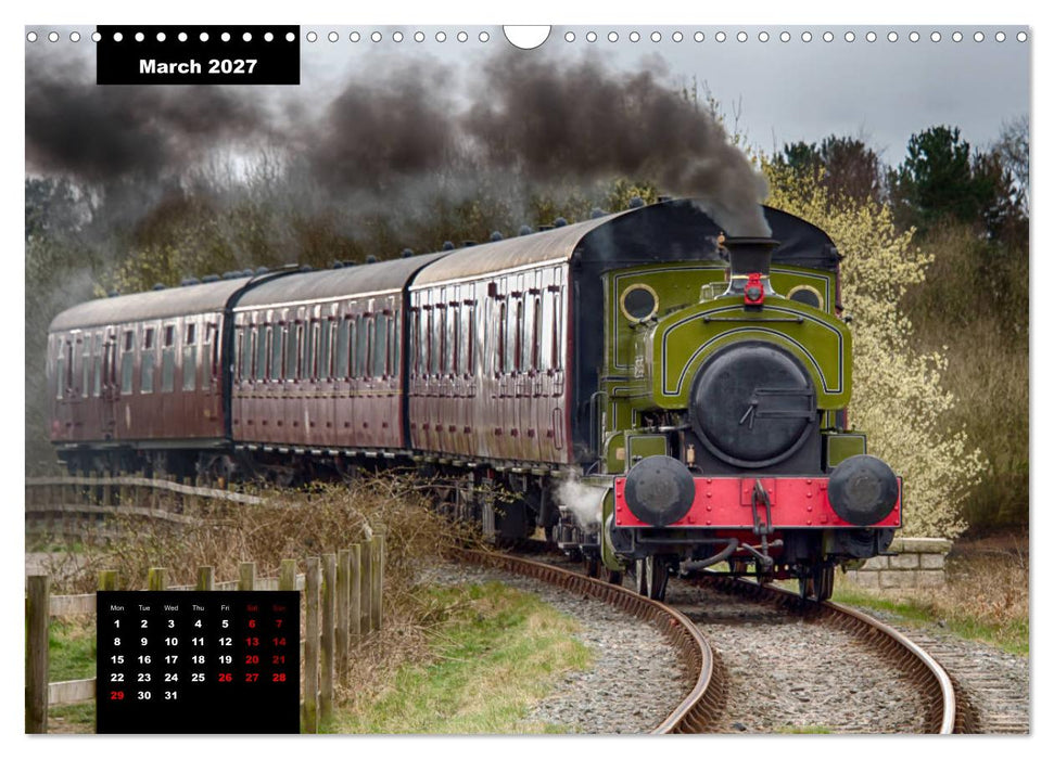 Assorted photographs of STEAM LOCOMOTIVES (CALVENDO Monthly Calendar 2027)