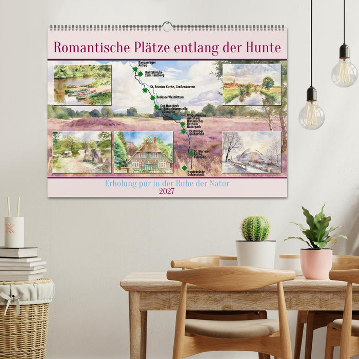 Romantische Plätze entlang der Hunte (CALVENDO Wandkalender 2027)