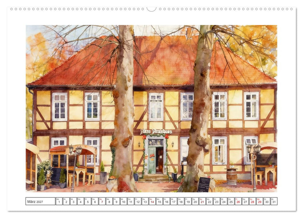 Romantische Plätze entlang der Hunte (CALVENDO Wandkalender 2027)