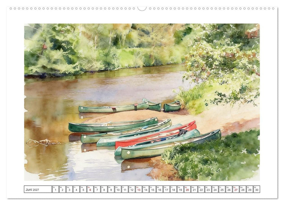 Romantische Plätze entlang der Hunte (CALVENDO Wandkalender 2027)
