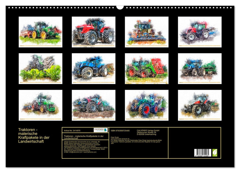 Traktoren - malerische Kraftpakete in der Landwirtschaft (CALVENDO Wandkalender 2027)