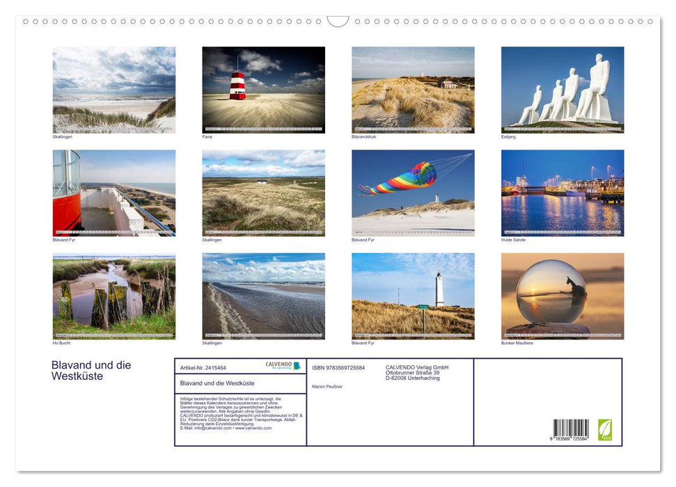 Blavand und die Westküste (CALVENDO Wandkalender 2027)