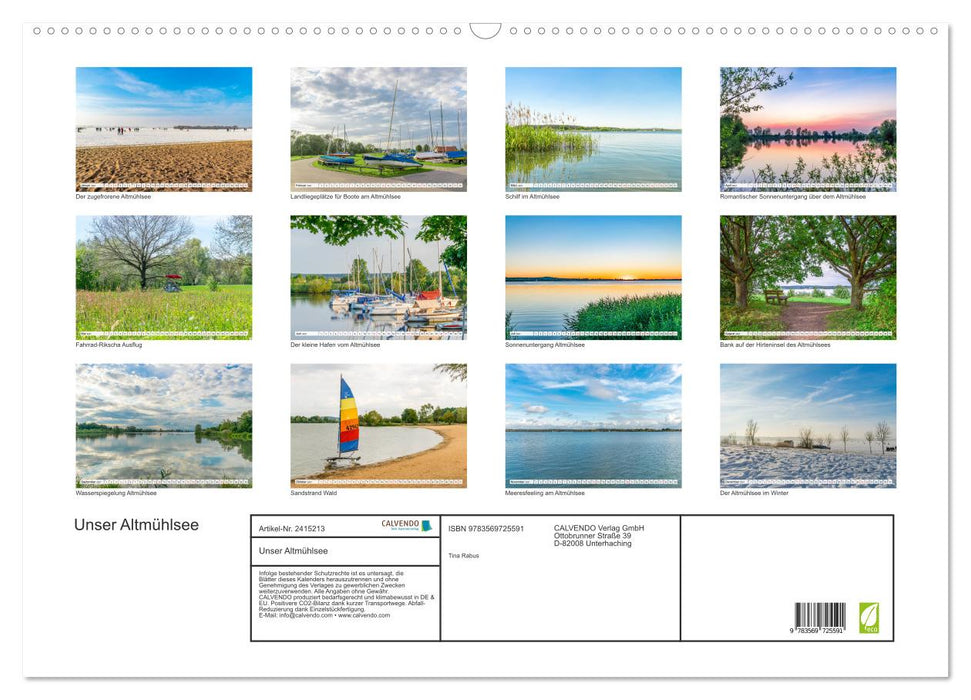 Unser Altmühlsee (CALVENDO Wandkalender 2027)