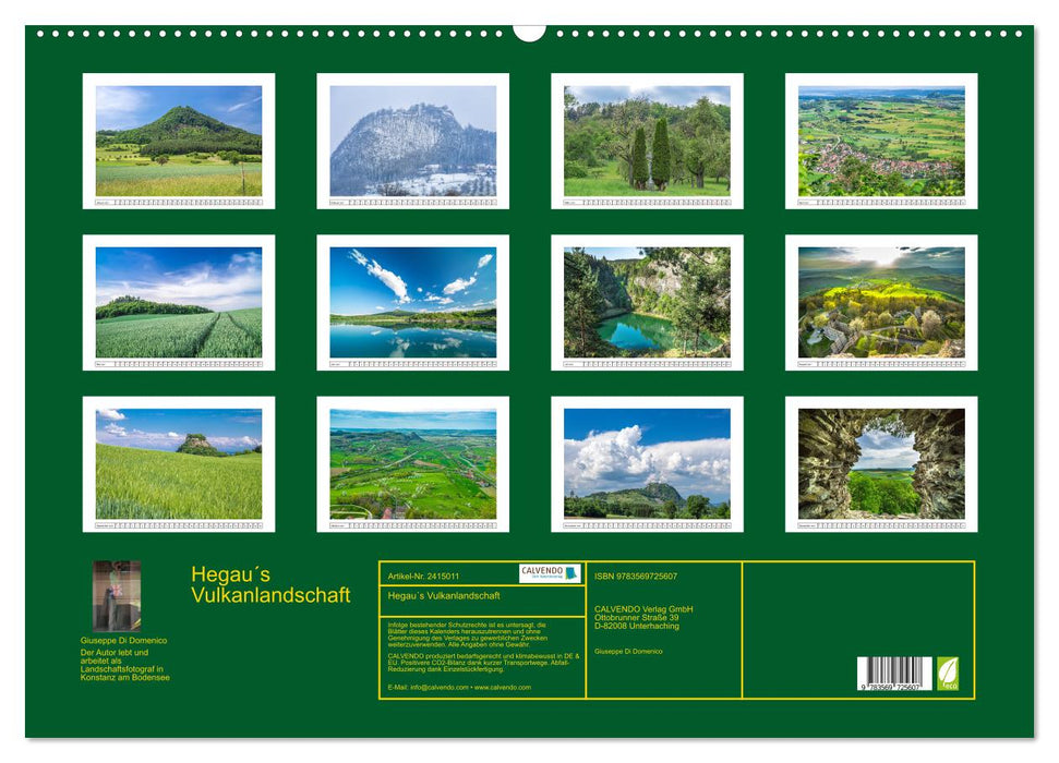 Hegau´s Vulkanlandschaft (CALVENDO Wandkalender 2027)