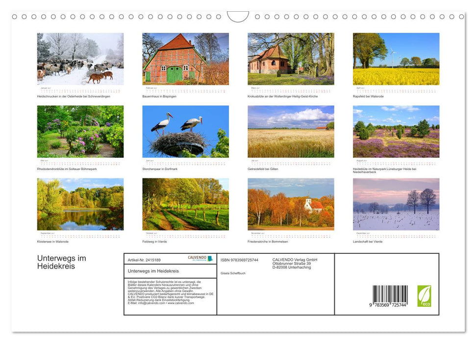 Unterwegs im Heidekreis (CALVENDO Wandkalender 2027)