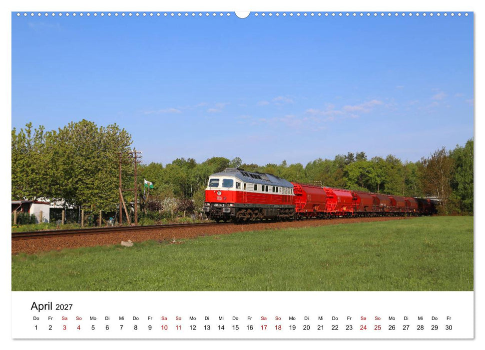 Eisenbahnen in Ostsachsen 2027 (CALVENDO Wandkalender 2027)