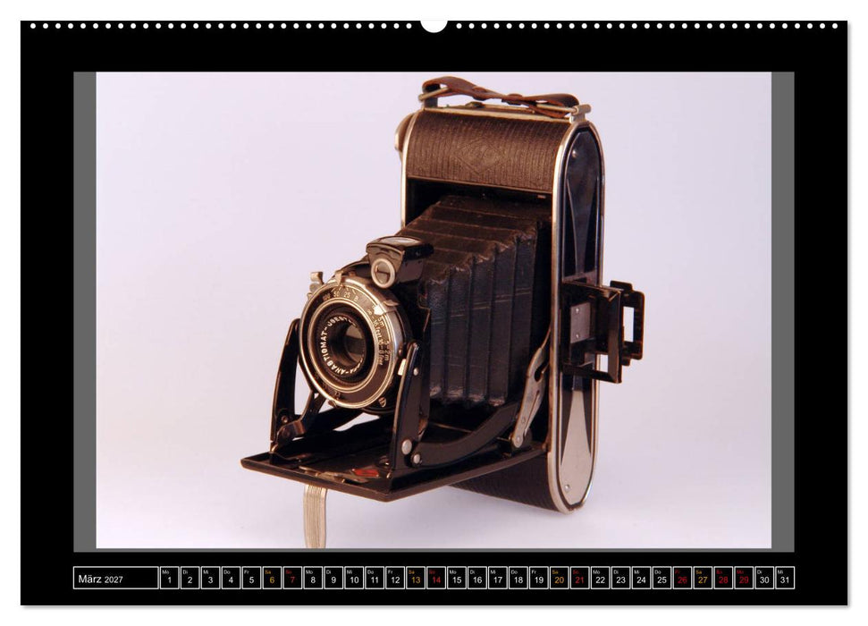 AGFA KAMERA OLDIES Klassische Kameras von 1926 - 1974 (CALVENDO Wandkalender 2027)