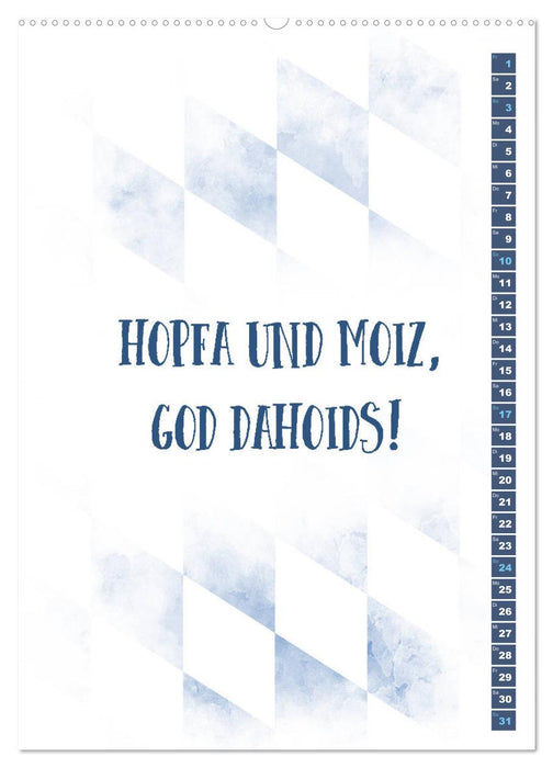 BAYRISCH Zünftige Sprüche (CALVENDO Premium Wandkalender 2027)
