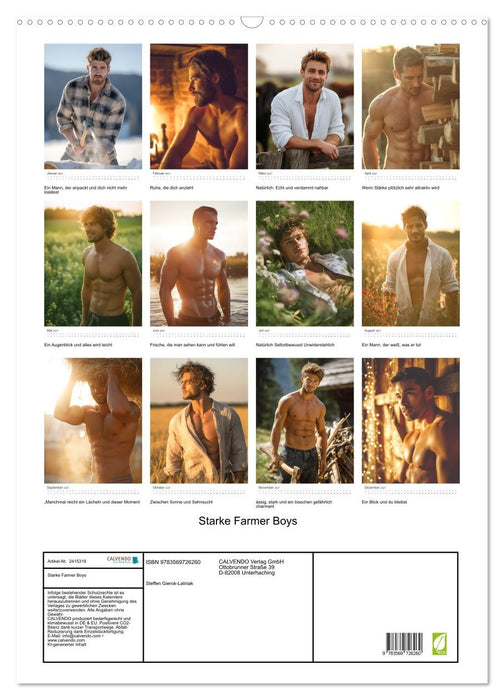 Starke Farmer Boys (CALVENDO Wandkalender 2027)