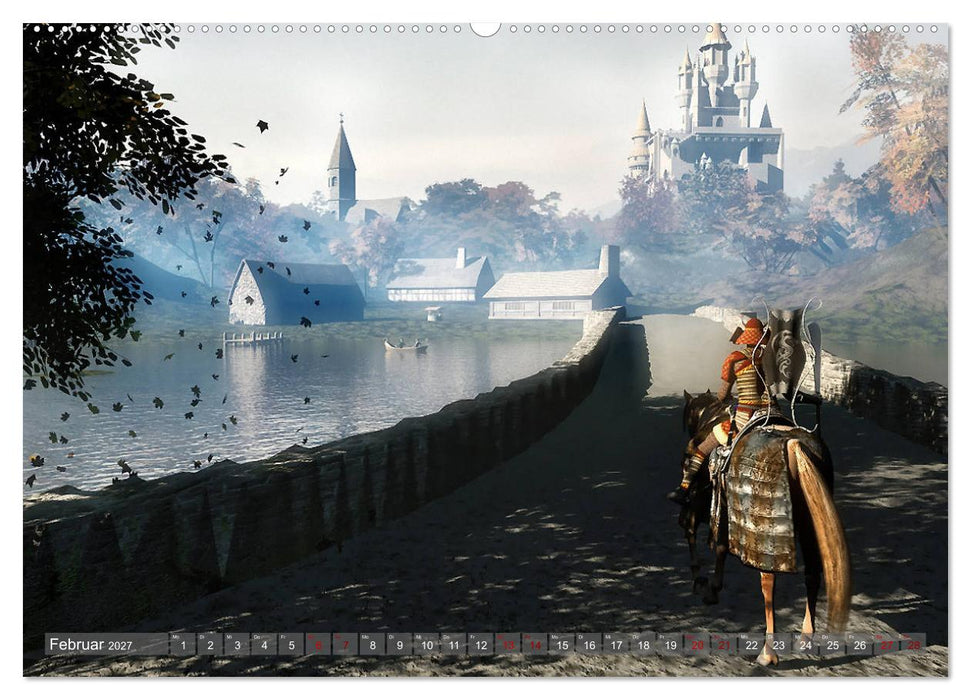 Helden, Drachen und Magie (CALVENDO Premium Wandkalender 2027)