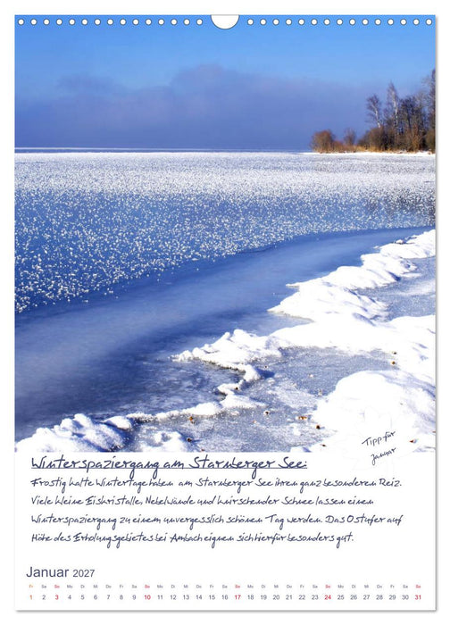 Dahoam erleben! Einmalige Wander-und Naturerlebnisse in Oberbayern (CALVENDO Wandkalender 2027)