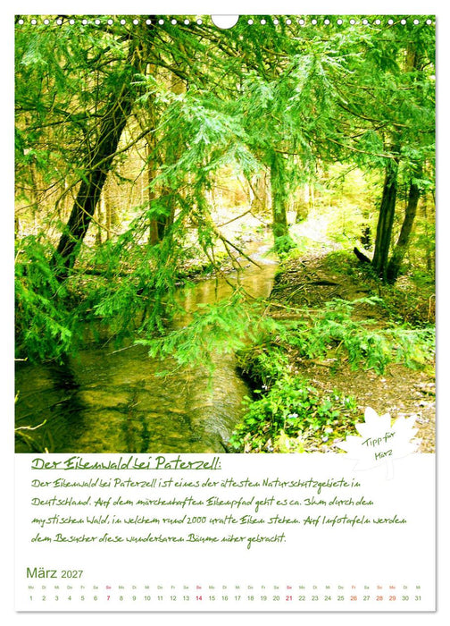 Dahoam erleben! Einmalige Wander-und Naturerlebnisse in Oberbayern (CALVENDO Wandkalender 2027)
