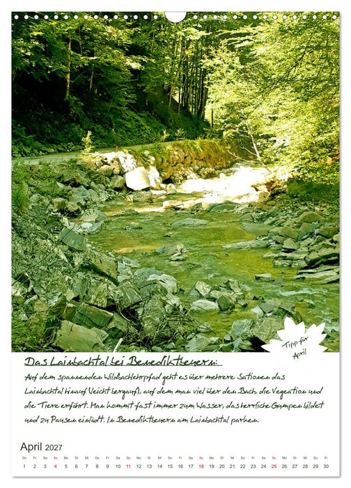 Dahoam erleben! Einmalige Wander-und Naturerlebnisse in Oberbayern (CALVENDO Wandkalender 2027)