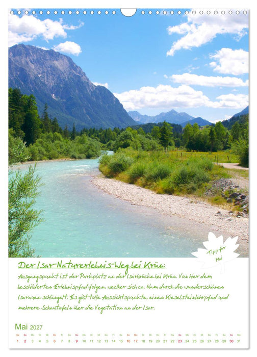 Dahoam erleben! Einmalige Wander-und Naturerlebnisse in Oberbayern (CALVENDO Wandkalender 2027)