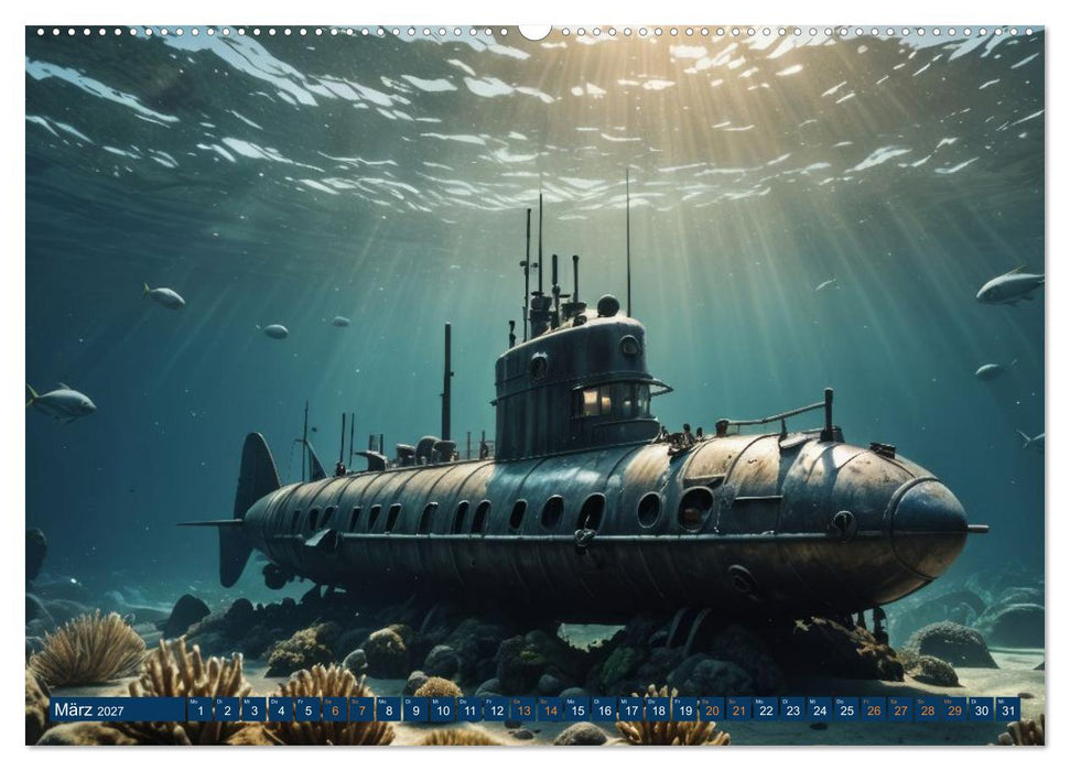 Unterwasserwelten - U-Boote (CALVENDO Wandkalender 2027)
