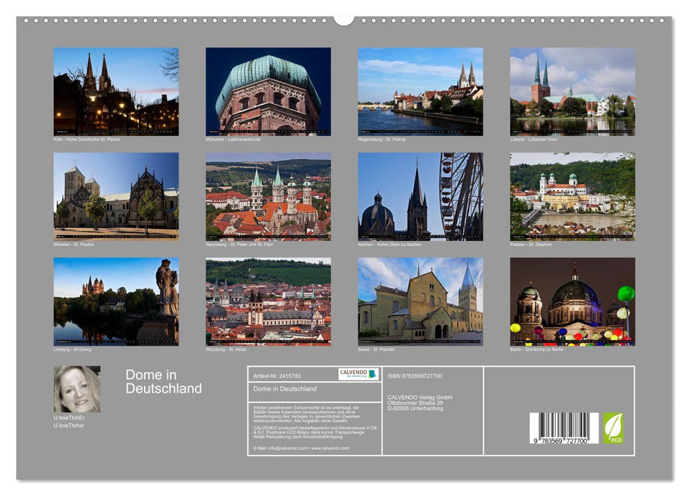 Dome in Deutschland (CALVENDO Premium Wandkalender 2027)