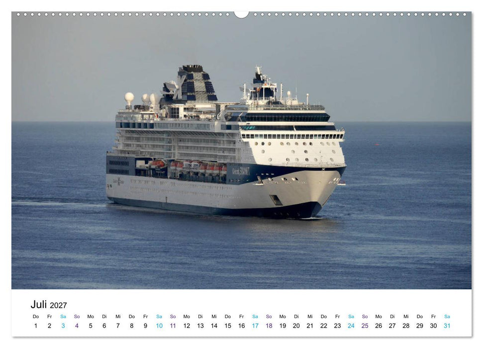 Riesen der Meere - Kreuzfahrtschiffe (CALVENDO Premium Wandkalender 2027)
