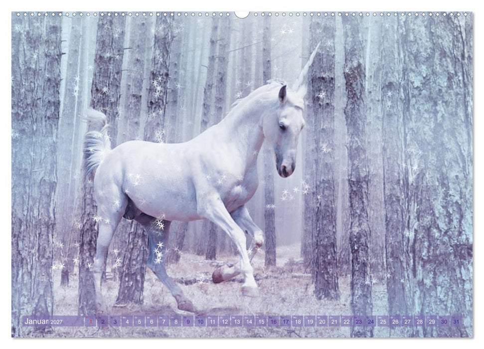 Einhorn Love - Fantasiewelt (CALVENDO Premium Wandkalender 2027)
