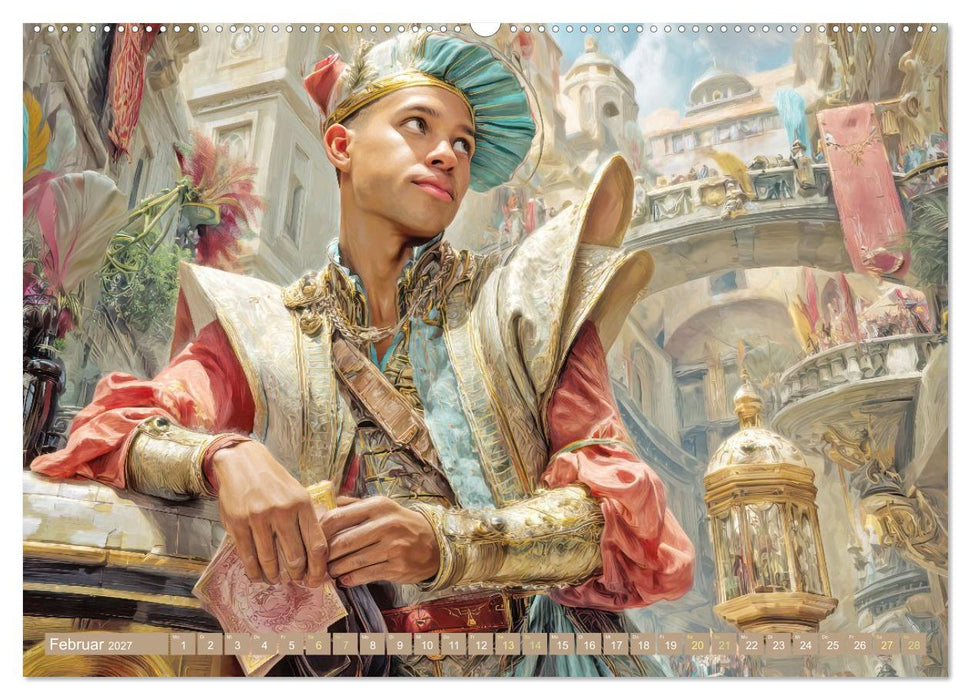 Venedig in bunten Werken - Fiktive Kunstschöpfungen (CALVENDO Wandkalender 2027)