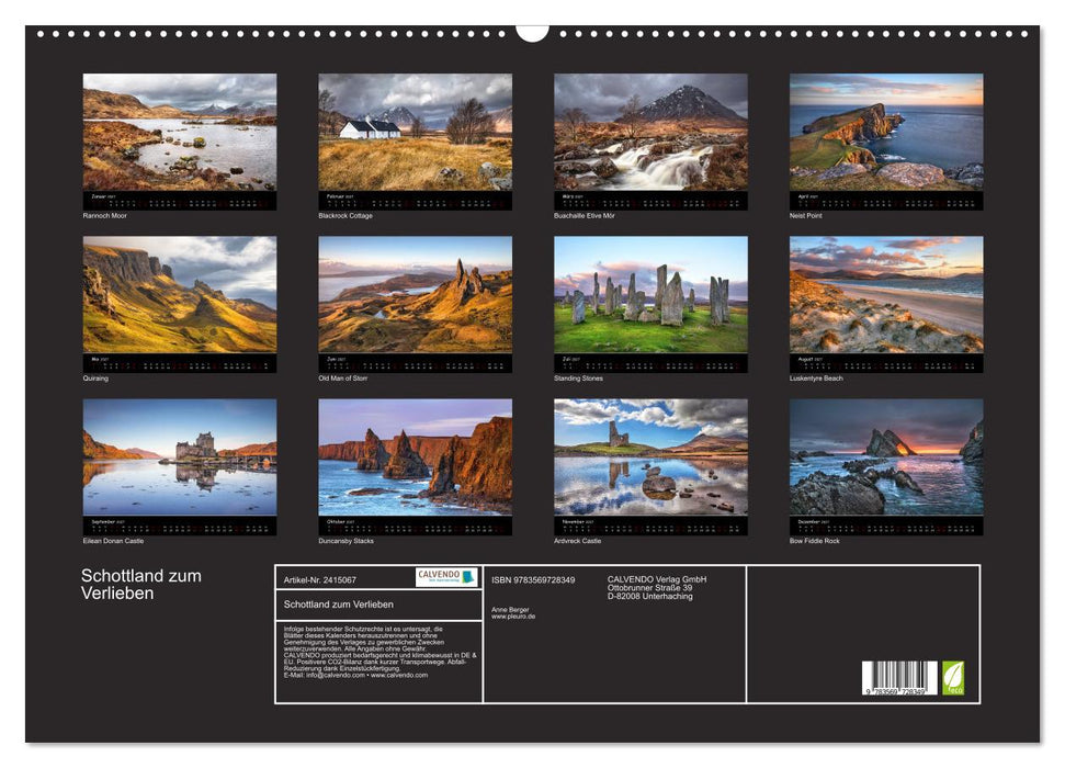 Schottland zum Verlieben (CALVENDO Wandkalender 2027)