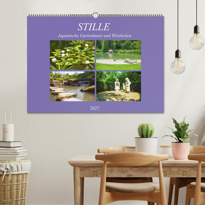 Stille. Japanische Gartenkunst und Weisheiten (CALVENDO Wandkalender 2027)