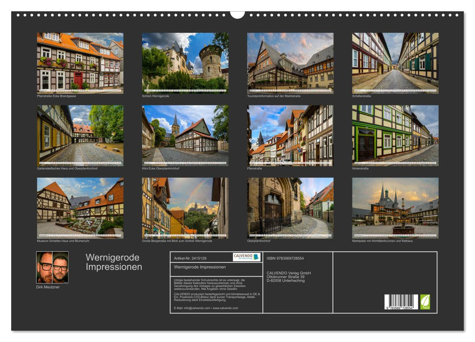 Wernigerode Impressionen (CALVENDO Wandkalender 2027)