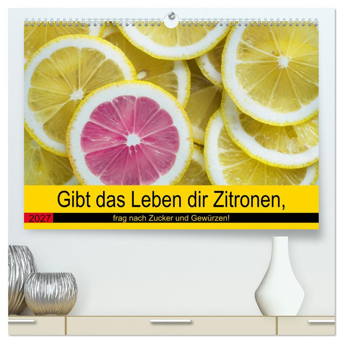 Gibt das Leben dir Zitronen, frag nach Zucker und Gewürzen! (CALVENDO Premium Wandkalender 2027)