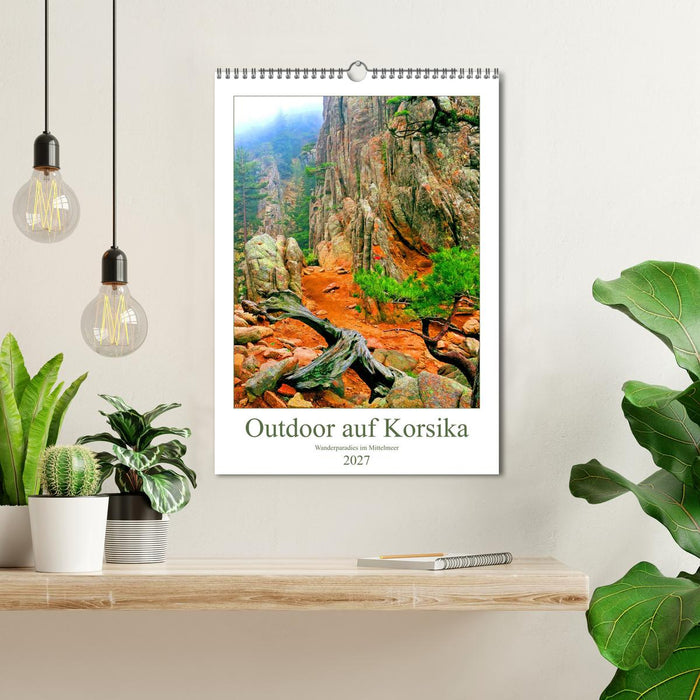 Outdoor auf Korsika - Wanderparadies im Mittelmeer (CALVENDO Wandkalender 2027)