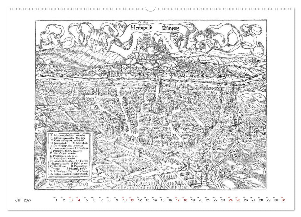 Würzburg in alten Bildern (CALVENDO Premium Wandkalender 2027)