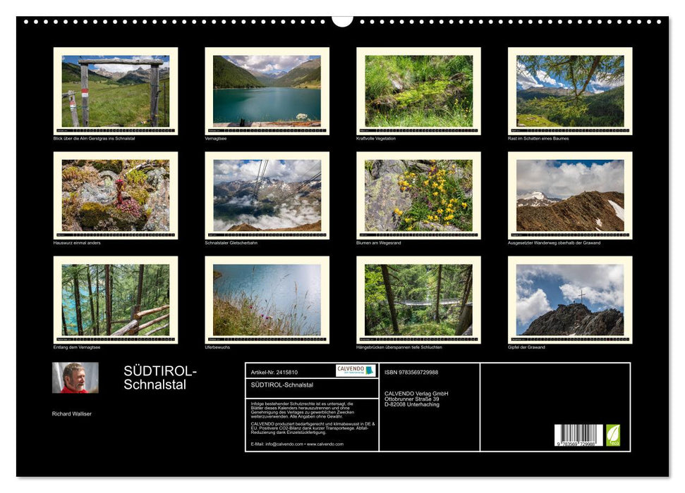 SÜDTIROL-Schnalstal (CALVENDO Wandkalender 2027)