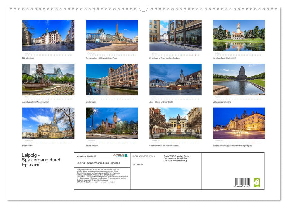 Leipzig - Spaziergang durch Epochen (CALVENDO Wandkalender 2027)