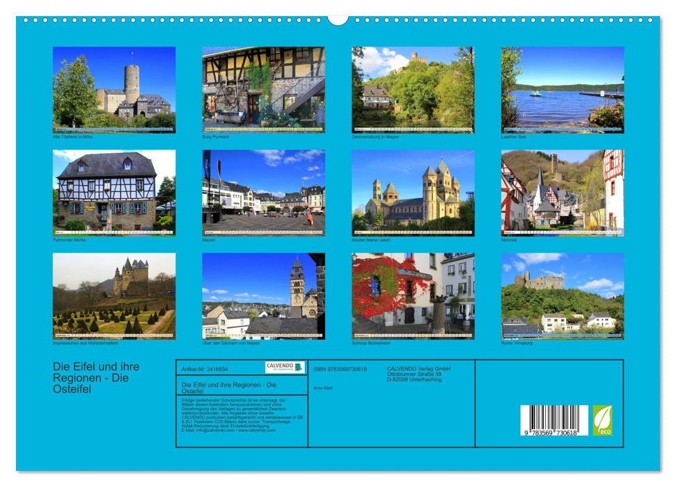 Die Eifel und ihre Regionen - Die Osteifel (CALVENDO Premium Wandkalender 2027)