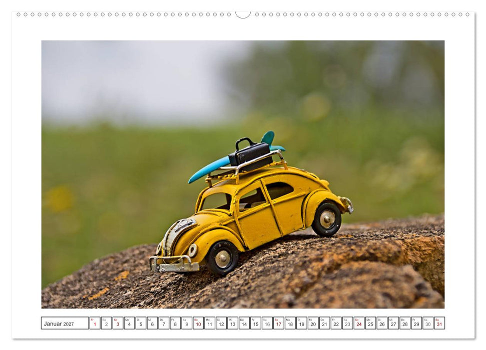 Modellautos auf Reisen (CALVENDO Premium Wandkalender 2027)