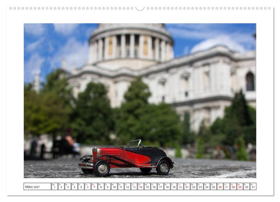 Modellautos auf Reisen (CALVENDO Premium Wandkalender 2027)