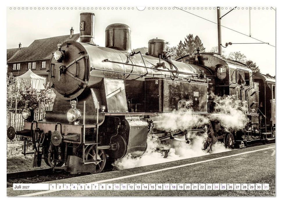 Dampflokomotiven - dampfende Stahlkolosse (CALVENDO Premium Wandkalender 2027)