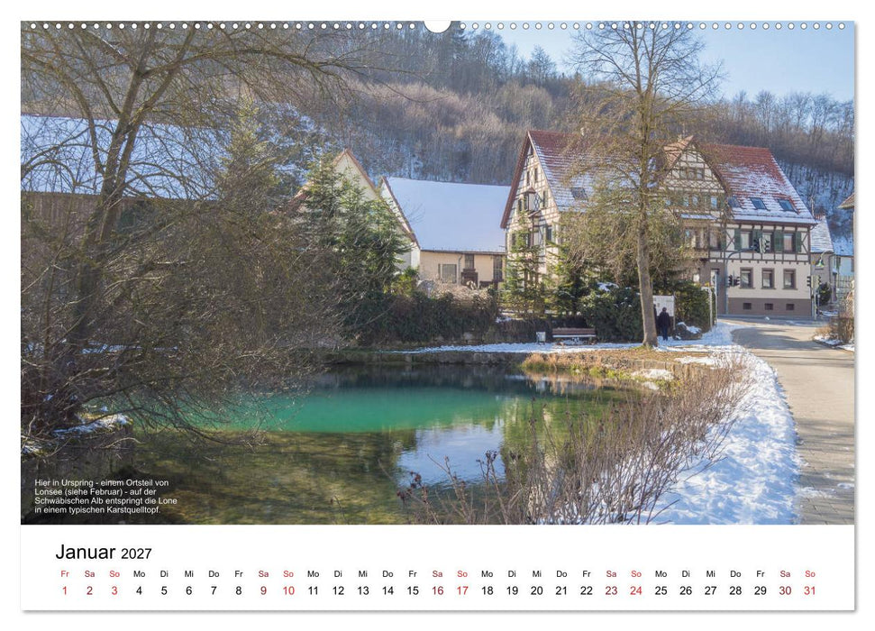 Das Lonetal - Wiege der menschlichen Kunst (CALVENDO Wandkalender 2027)