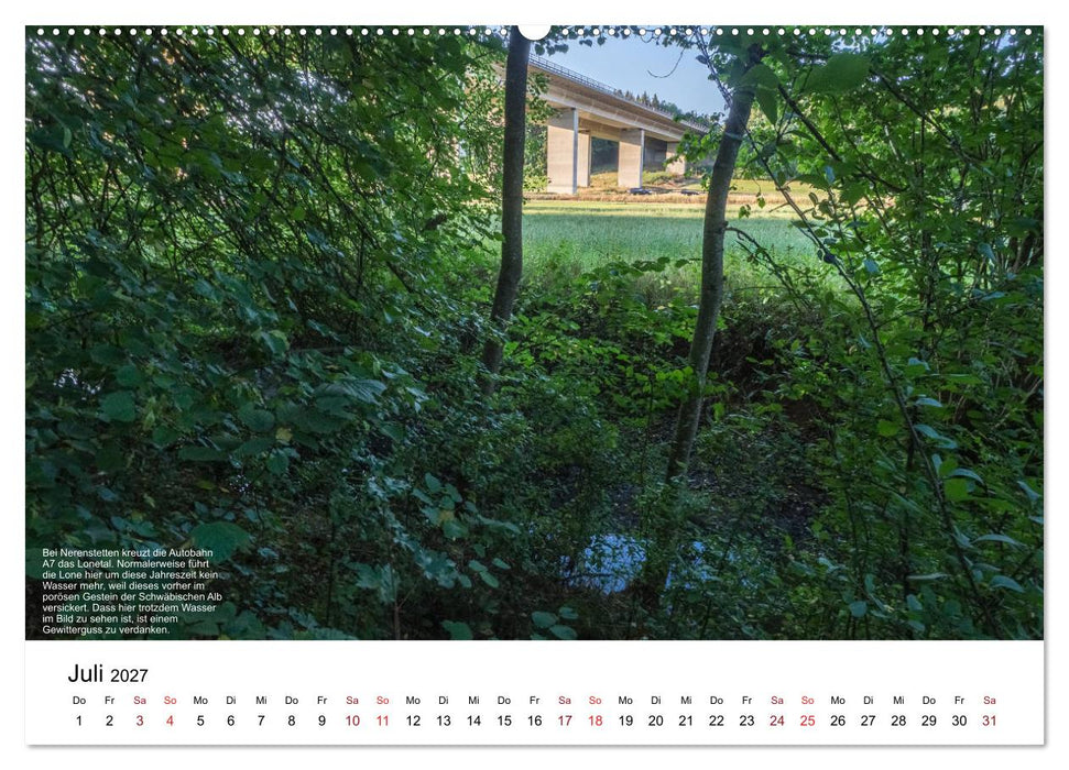Das Lonetal - Wiege der menschlichen Kunst (CALVENDO Premium Wandkalender 2027)