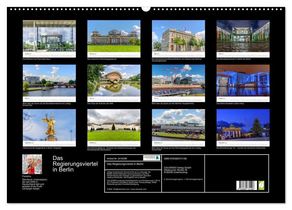 Das Regierungsviertel in Berlin (CALVENDO Wandkalender 2027)