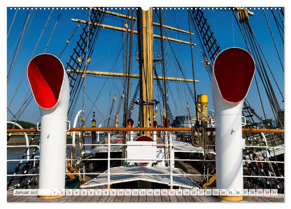 Letztes deutsches Vollschiff DAS SCHULSCHIFF DEUTSCHLAND (CALVENDO Premium Wandkalender 2027)