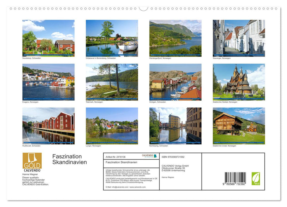 Faszination Skandinavien (CALVENDO Premium Wandkalender 2027)