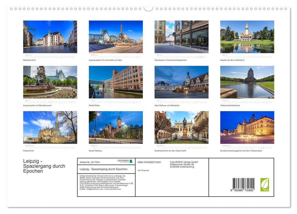 Leipzig - Spaziergang durch Epochen (CALVENDO Premium Wandkalender 2027)