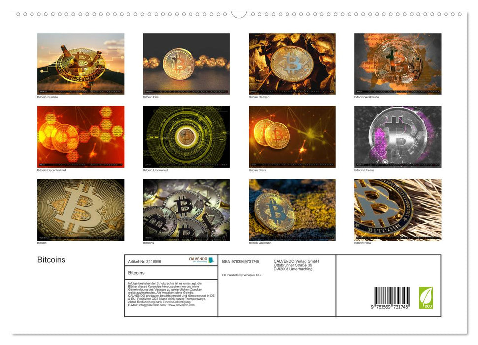 Bitcoins (CALVENDO Premium Wandkalender 2027)