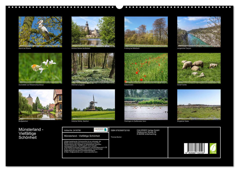 Münsterland - Vielfältige Schönheit (CALVENDO Premium Wandkalender 2027)