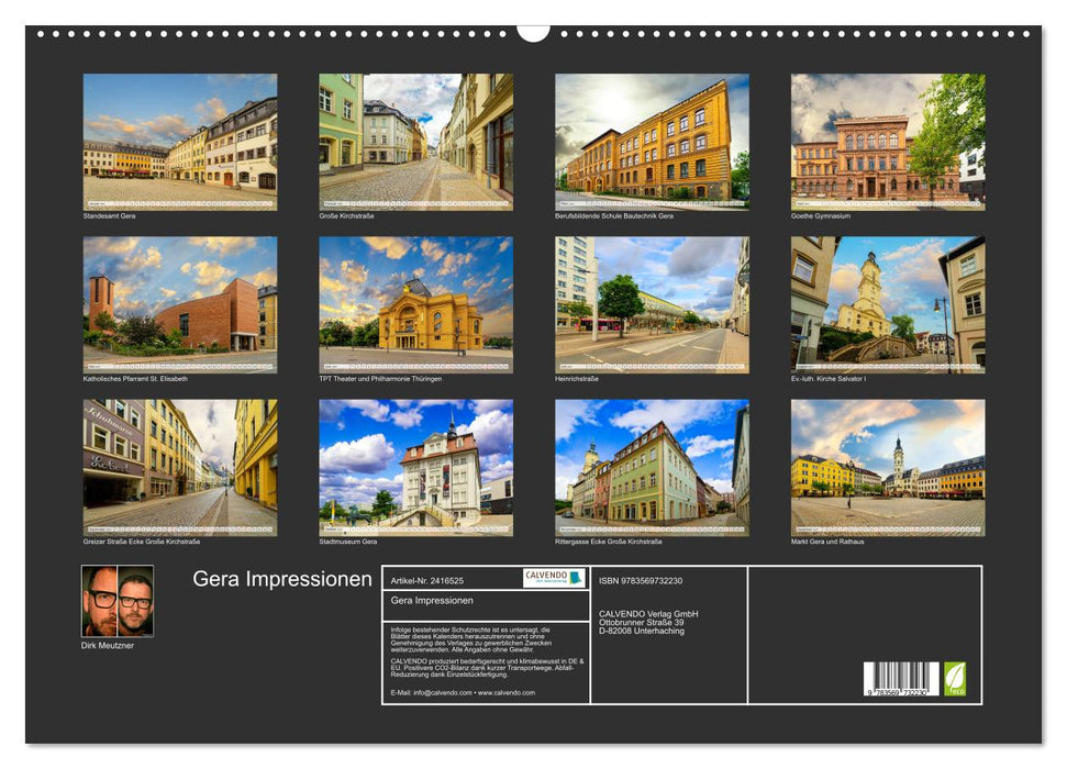 Gera Impressionen (CALVENDO Wandkalender 2027)