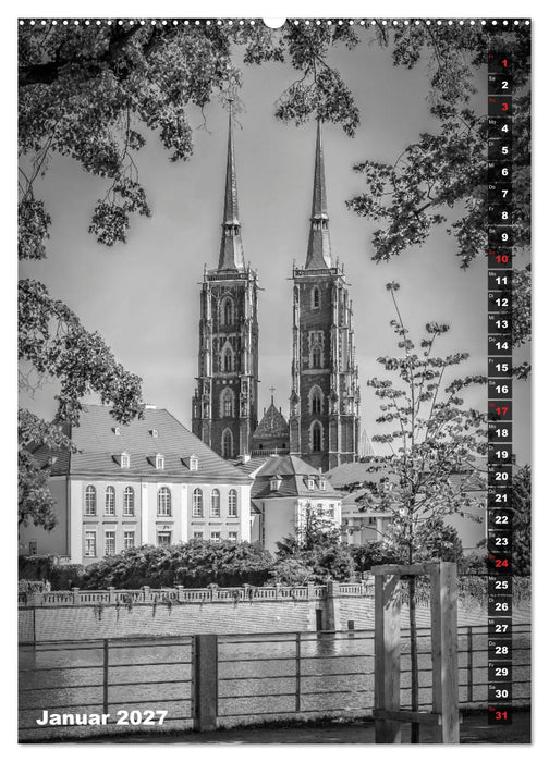 BRESLAU SCHWARZWEIß (CALVENDO Premium Wandkalender 2027)